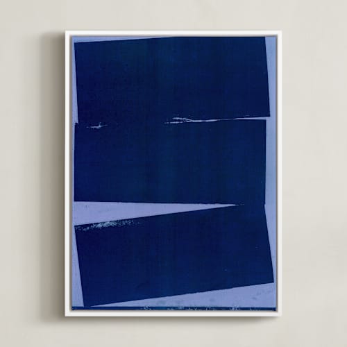 This is a midnight blue art by Marta Crea called blue wall