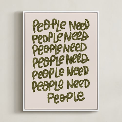 This is a hunter art by Lissabeth Anglin called people need people