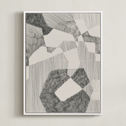 This is a graphite grey art by Catilustre called crossing land i