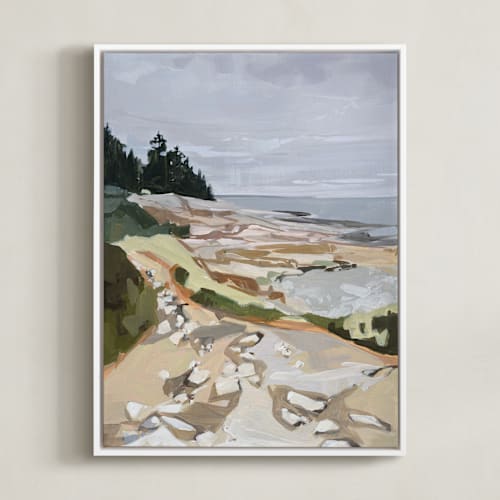 This is a grey art by Jess Franks called schoodic i