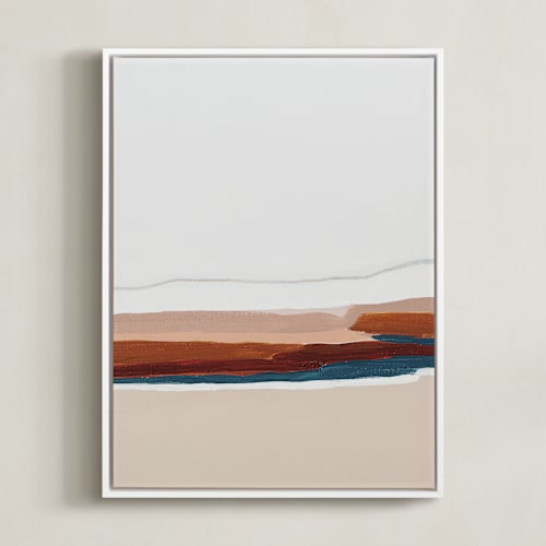 This is a navy blue art by Caryn Owen called warm pacific seascape diptych ii