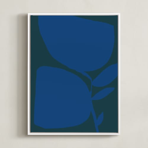 This is a cobalt art by Creo Study called urban garden ii