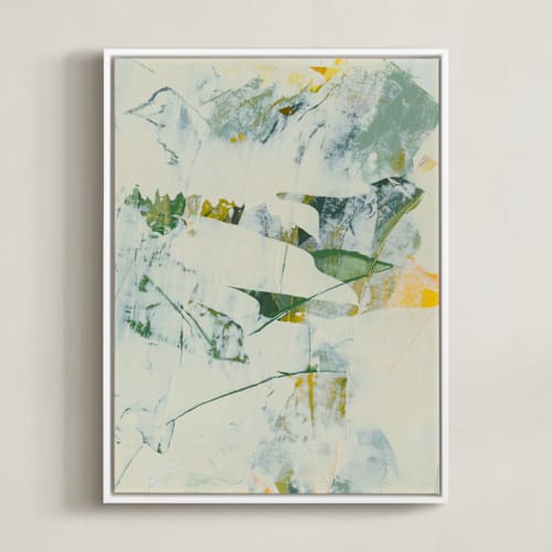 This is a vibrant gold art by Grayling called emerald waltz