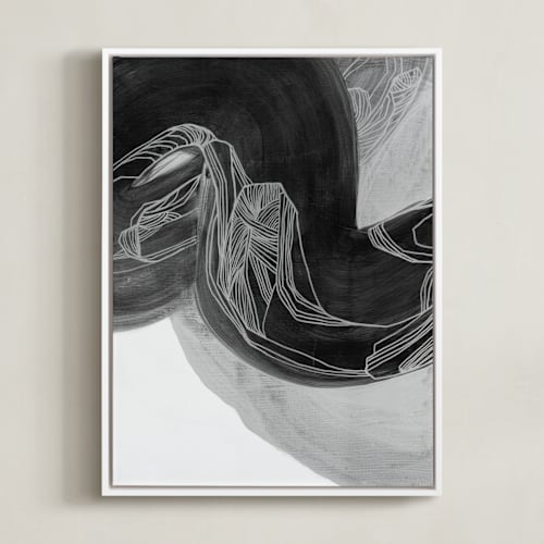 This is a silky black art by Kirsta Benedetti called black brush 2