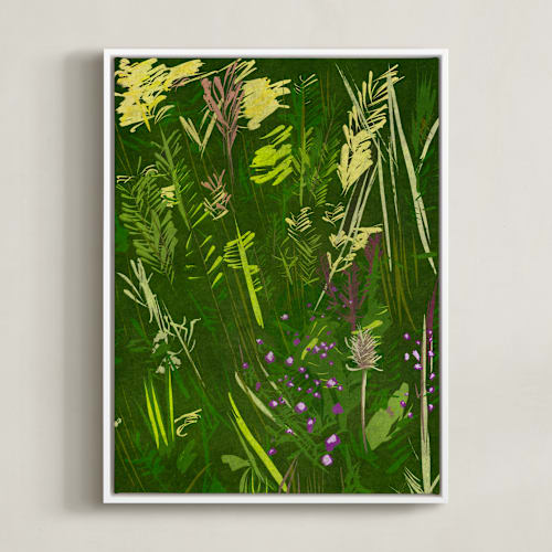 This is a forest green art by Michael Hovitch called a view in green