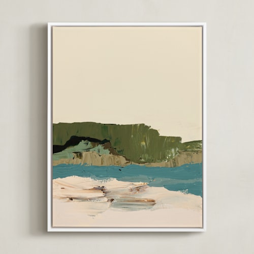 This is a cream art by Caryn Owen called muted series seascape