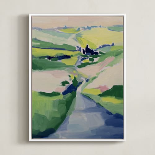 This is a spring green art by Alysia Quisenberry called meandering through
