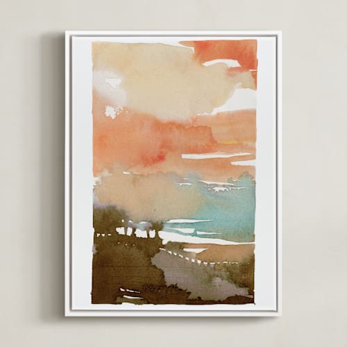 This is a coral art by Kelly Ventura called sunset fade no 2