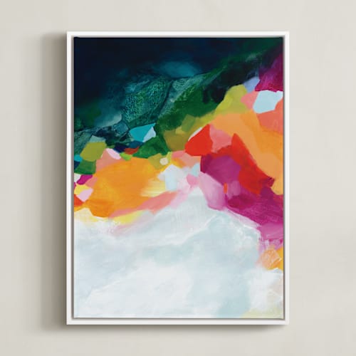 This is a tangerine art by Mya Bessette called aerial coastline