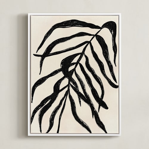 This is a deep black art by flvx studio called solitaire plant