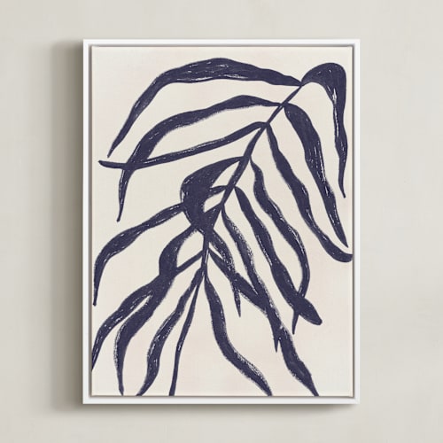 This is a indigo blue art by flvx studio called solitaire plant