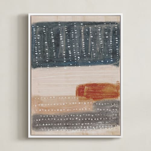 This is a gray blue art by Angel Walker called light rustic formation ii