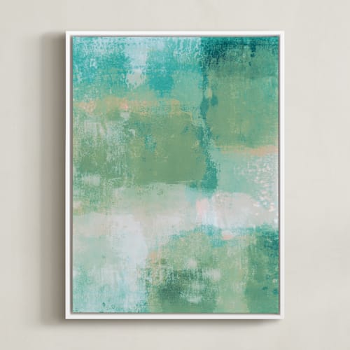 This is a celadon art by Courtney Crane called go with the flow i