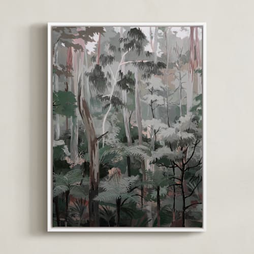 This is a spruce green art by Alice Carmen called eucalyptus