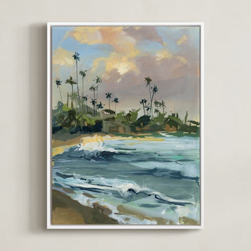 This is a sunset peach art with standard by BROOK PAGE called west coastal 3