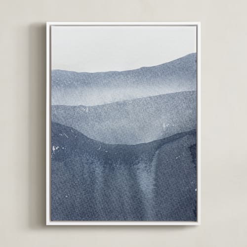 This is a indigo art by Julia Contacessi called sacred beginning no. 2