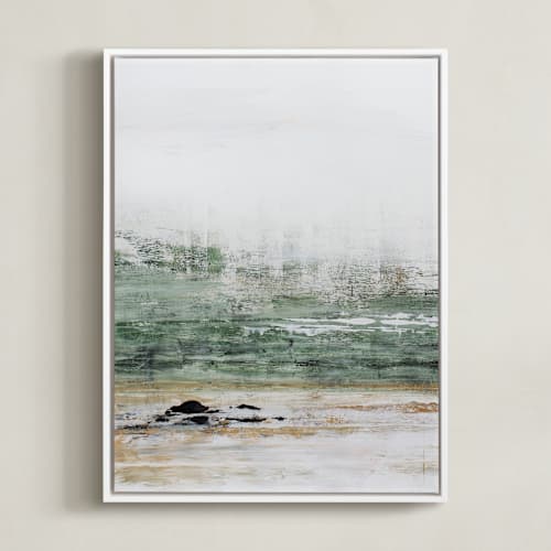 This is a forest green art by Karen Kaul called the forest for the trees