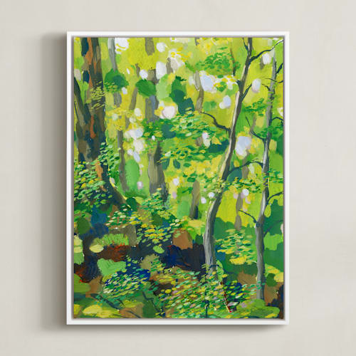 This is a apple green art by Alexandra Dzh called green forest