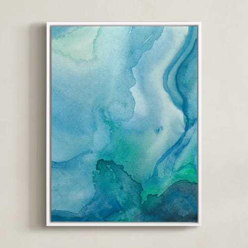This is a sea blue art by Chelsey Scott called under water