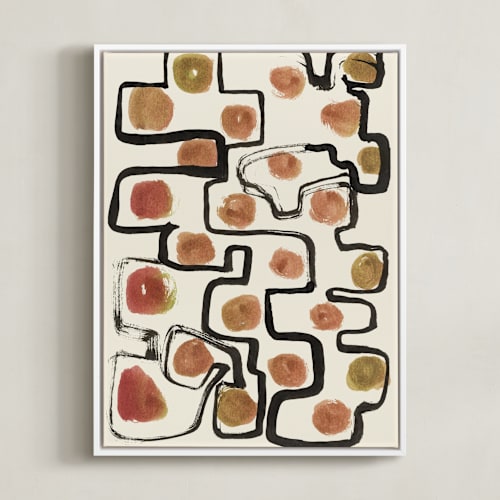 This is a papaya art by Bethania Lima called plainful