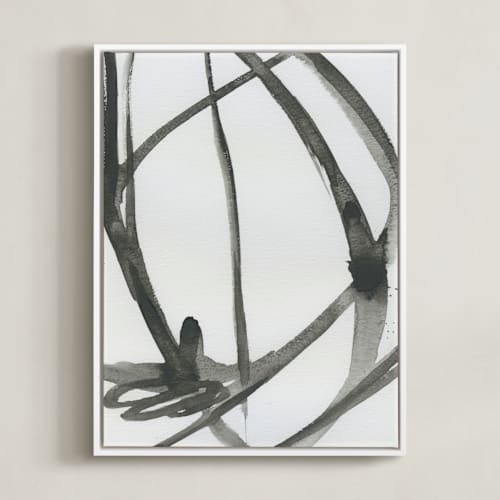 This is a black and white art by Mary Gaspar called plant cell 4