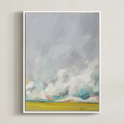 This is a golden yellow art by Emily Jeffords called mid-summertime