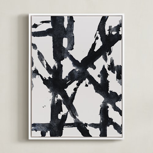 This is a midnight black art by Afton Harding called ink bridges 2