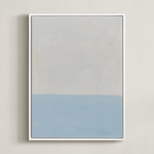 This is a tranquil blue art by Amanda Phelps called calm at sea