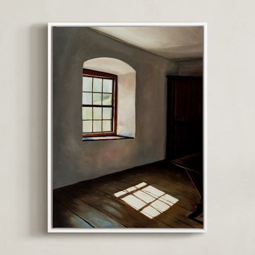 This is a shadow grey art with standard by Robert Deem called light and reflection