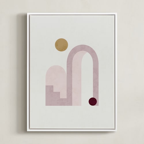 This is a mauve art by Iveta Angelova called rustic geometry 3