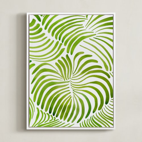 This is a rainforest green art by Deborah Velasquez called minted forest