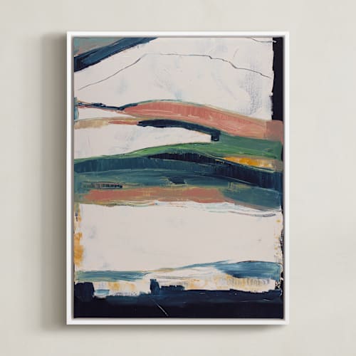 This is a black and white art by Caryn Owen called melting glacier