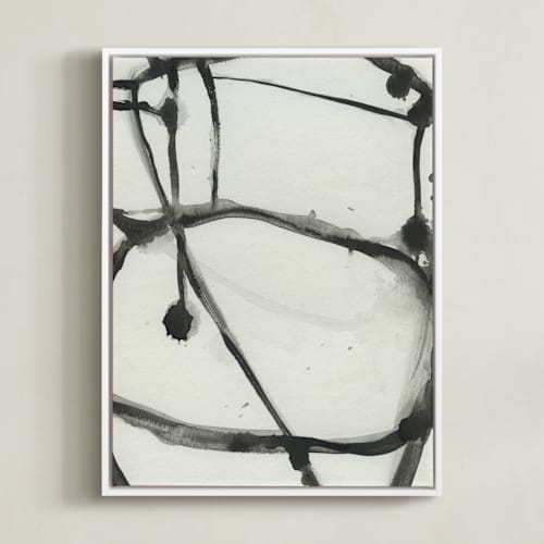 This is a black and white art by Mary Gaspar called plant cell 3