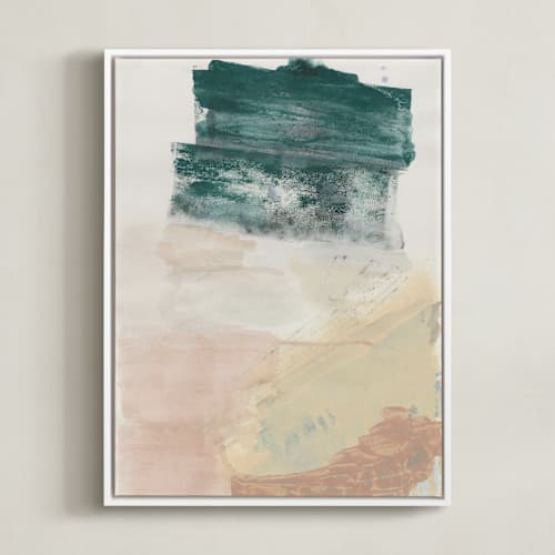 This is a lush green art by Lauren Packard called the layers beneath