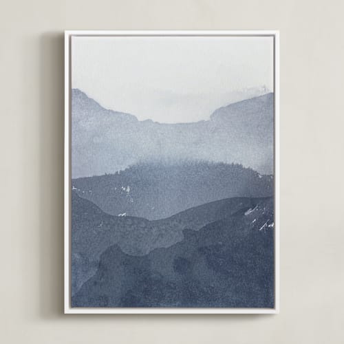 This is a indigo art by Julia Contacessi called sacred beginning no. 1