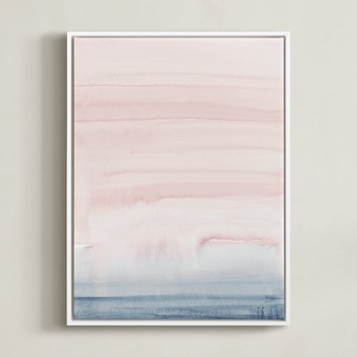 This is a blush pink art by Little Valley Studio called cascading sky
