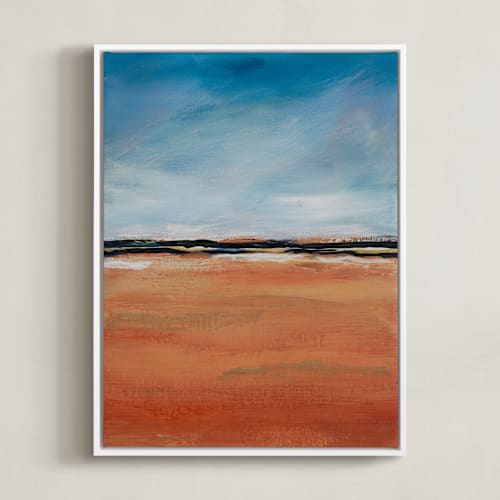 This is a burnt sienna art by Leslie Lemberg Studio called under the sky ii