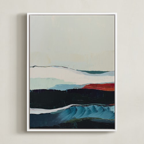 This is a greenish blue art by Caryn Owen called the chiton