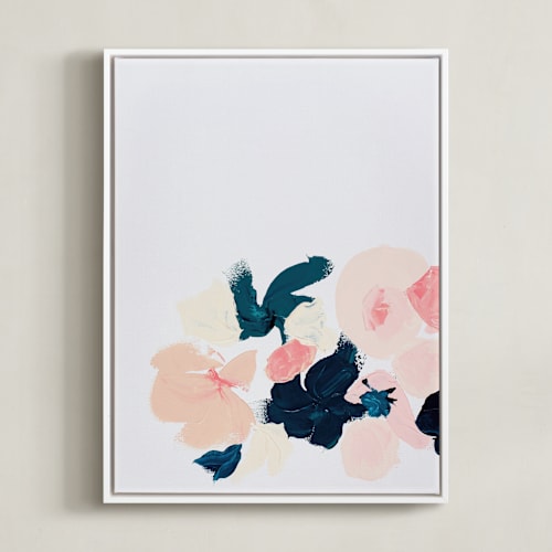 This is a blush art by Caryn Owen called january botanical abstract print