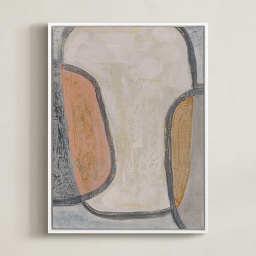 This is a beachy grey art by Kate Cawood called calm distress