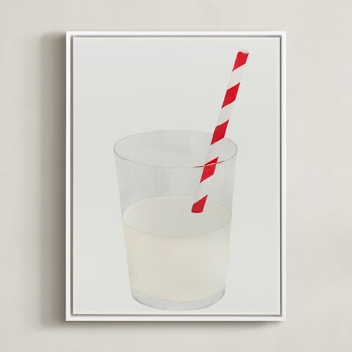 This is a warm grey art by Monica Loos called whole milk