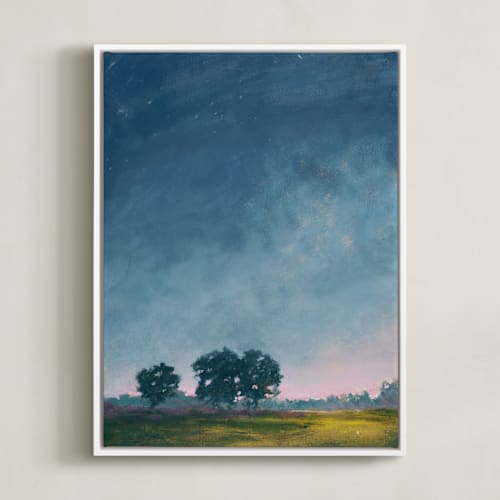 This is a twilight blue art by Stephanie Goos Johnson called twilight