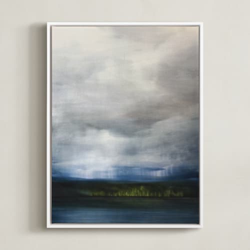 This is a rain blue art by Brian Sostrom called rain and light
