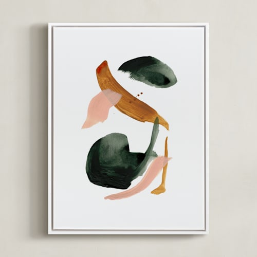 This is a forest green art by Cait Courneya called calm forest no.18