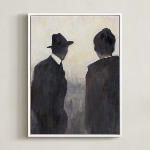 This is a charcoal art by Kelly Witmer called watching