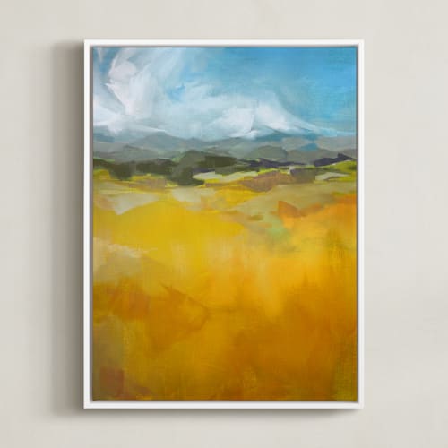 This is a ochre art by Jess Franks called head for the hills