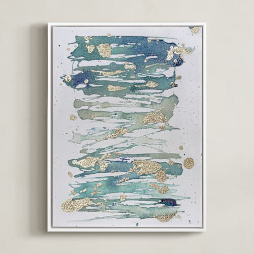 This is a sea green art by Julia Contacessi called enchantment no. 2