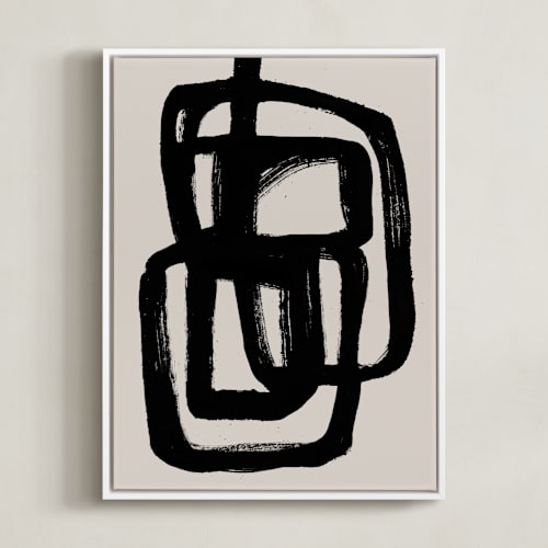 This is a obsidian art by Cass Loh called abstract ink brush