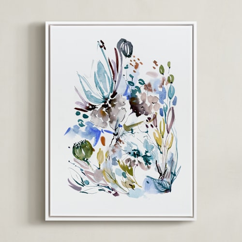 This is a blue art by Sara Berrenson called awakening 4