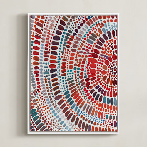 This is a red art by Holly Royval called fire ripple drop